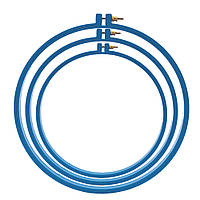 Пяльця для вишивки пластик набір 3 шт Діаметр 19 см, 24см, 28см сині