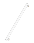Лампа світлодіодна 4.9W 500mm 220V 470lm 2700K S14s DIM 500х29mm пряма [4058075607071] OSRAM LEDinestra