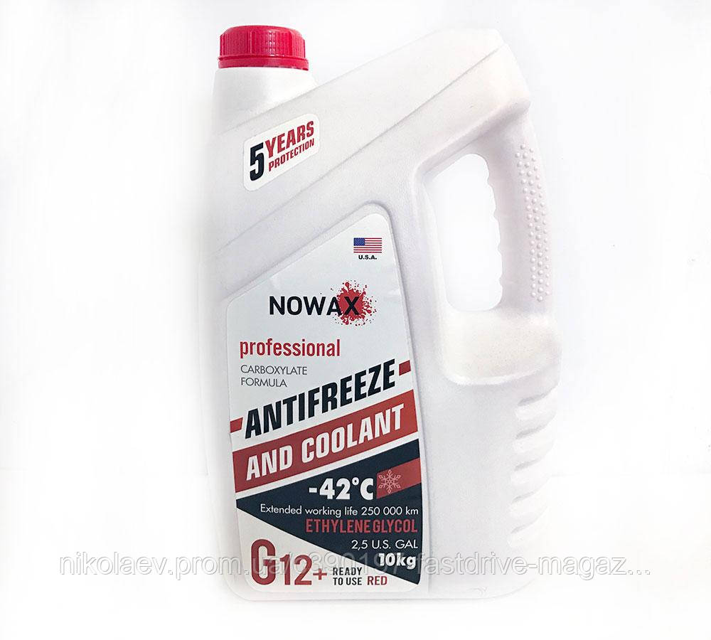Антифриз NOWAX G12+ красный -42°C NX10001 10кг (ID#1670540606), цена ...