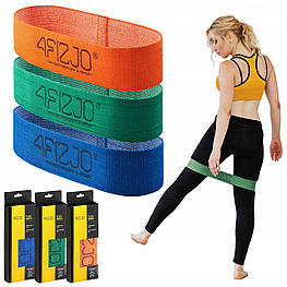 Гумка для фітнесу та спорту тканинна 4FIZJO Flex Band 3 шт 1-15 кг 4FJ0126 orig258