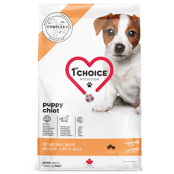 Сухий супер преміум корм для цуценят міні та малих порід 1st Choice Puppy Toy and Small курка 5 кг (ФЧСЩММК5)