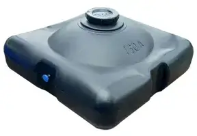 Бак для душу пластиковий 150л плоский дачний літній душ, двошаровий, стійкий до ультрафіолету