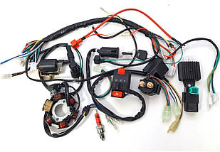 Проводка квадроцикла ATV 110 125 куб см у зборі  генератор реле блок управління замок