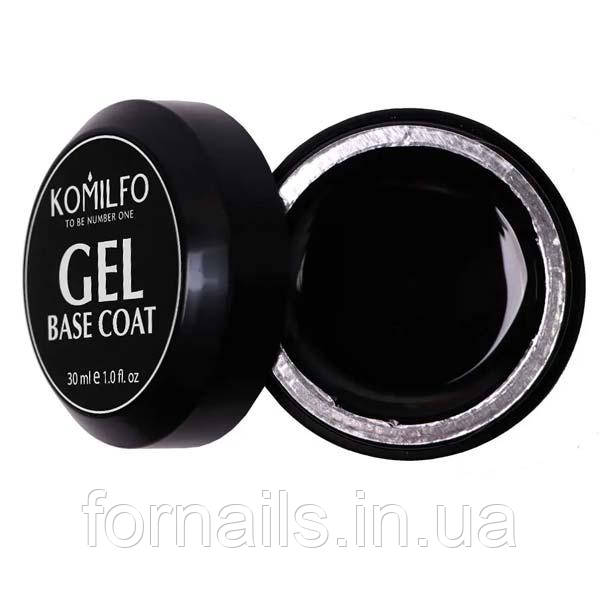 Гель-база Komilfo Gel Base Coat -основа-коректор для гель-лаку, 30 мл (без пензлика)