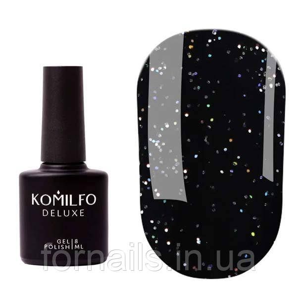 Komilfo No Wipe Holographic Top – голографічний топ без ЛШ, 8 мл