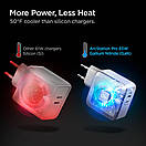 Мережевий зарядний пристрій Spigen POWERARC 2-Type-C, PD60W/QC3.0, PE2007EU (ACH02693), фото 9