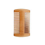 Набір для бороди 3в1 щітка зі щетини кабана/дерев'яний гребінець/сумка для зберігання (GS-63584), фото 2