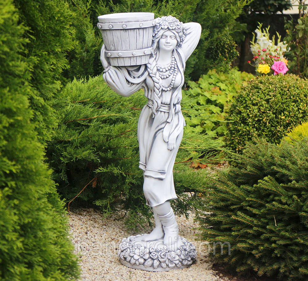 Садова фігура Козачка 95х40х32 см Гранд Презент ССП00043 Сірий, фото 1