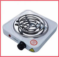 Бытовая кухонная спиральная плита 1000W CROWNBERG СВ-3740 настольная электрическая переносная электроплита