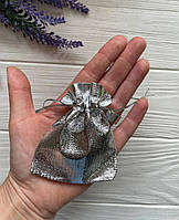 Мішечки 7*9 см, срібло 100 шт