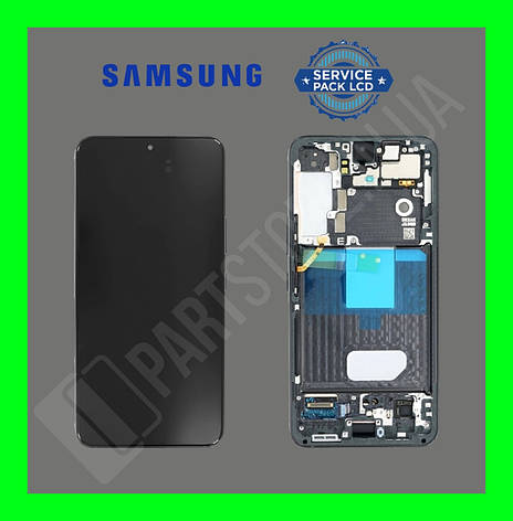 Дисплей Samsung S901 Black S2 (GH82-27520A) сервісний оригінал у складі з рамкою, фото 2