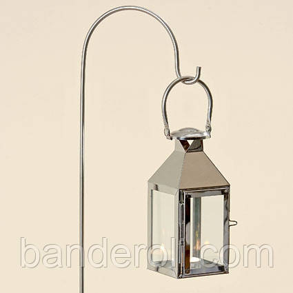 Свічник ліхтар Jason срібна нержавіюча сталь h115см Гранд Презент 1170300, фото 1