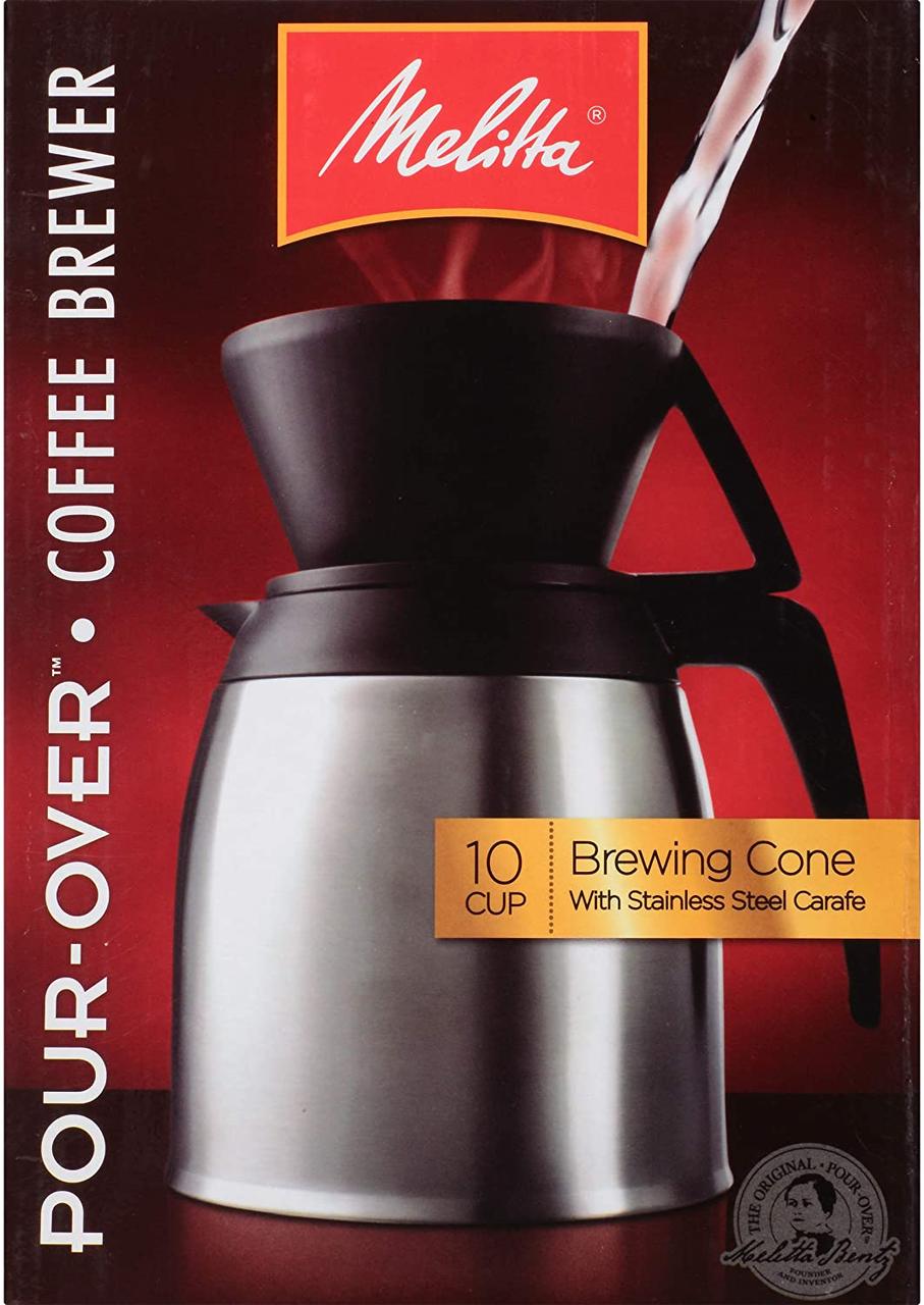 Пуровер Melitta Coffee Brewer з декантером із нержавіючої сталі