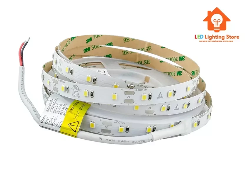 Світлодіодна стрічка RISHANG, smd2835, 12V, 60 led/m, 12W, 970Lm, IP20, 13000K, RD0060TA-A (16824)