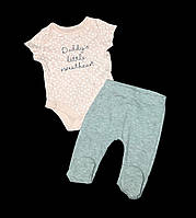 Комплект 2в1: боді-футболка, повзунки, бавовна ТМ "George" (Боді з повзунками)