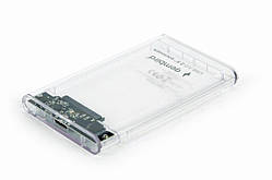 Зовнішня кишеня Gembird SATA HDD 2.5", USB 3.0, пластик, Transparent (EE2-U3S9-6)