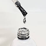 Топове покриття Top Monochrome Shine для гель лаку з чорними та срібними частинками, 12 мл., фото 4
