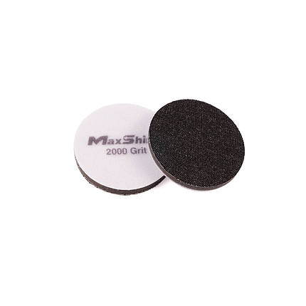 Круг джинсовий для зменшення шагрені 2 шт. - MaxShine Orange Peel Removal Pad 2000 Grit Black Denim 80 мм. (2071080P), фото 1