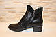 Ботільйони жіночі чорні на підборах натуральна шкіра Д740, фото 2