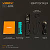 Портативний світлодіодний акумуляторний ліхтарик Videx A406 4000Lm 6500K IP68 VLF-A406, фото 5