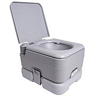 Біотуалет переносний із механізмом змивання Bo-Camp Portable Toilet Flush 10 Liters Grey (5502825) навантаження, кг: 120