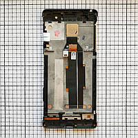 LCD дисплей Sony F3111 Xperia XA / F3112 F3113 F3115 F3116 с сенсором и рамкой серый