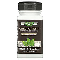 Nature's Way, Chlorofresh, концентрат хлорофилла, 100 мг, 90 капсул