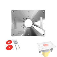 Алюмінієва плита для фрезера 300×235×9.5 мм зі змінними кільцями