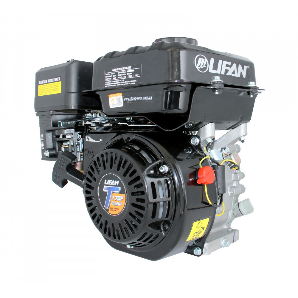 Двигун Бензин-Газ LIFAN LF170FD-T (Heavy Duty) вал Ø 20 мм під шпонку