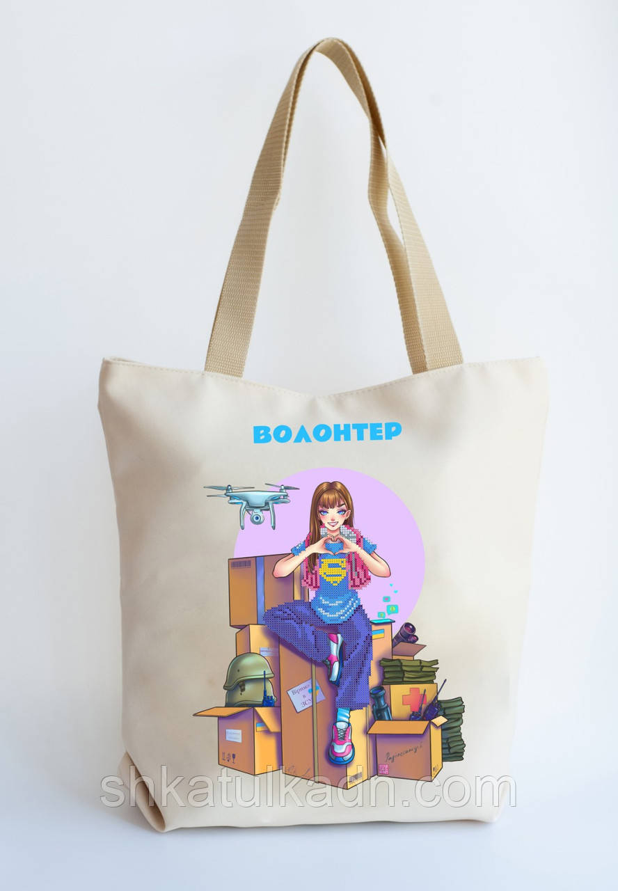 Сумка під вишивання бісером (ніцями) Волонтер