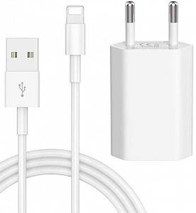 Комплект зарядки для iPhone Зарядний пристрій 5W USB Power Adapter + Кабель Lightning to USB 1m