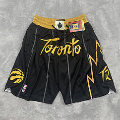 Чорні баскетбольні шорти Торонто Репторс JUST ★ DON By Mitchell and Ness Toronto Raptors