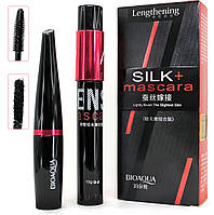 Набор тушь + био шелк BIOAQUA Silk+mascara Lengthening 2 в 1, черная.