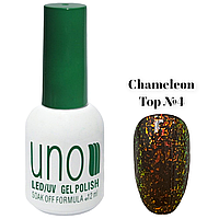 Верхнее покрытие с цветными хлопьями "Единорог" Chameleon Top для маникюра и педикюра 12 ml. (soak off) №4
