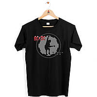 Футболка чорна з принтом "AC/DC (Ей-сі/Ді-сі) Black Ice" Push IT