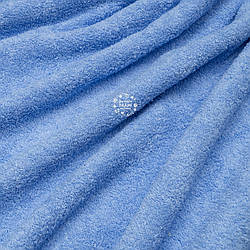 Двостороння махрова тканина волошкового кольору