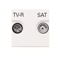 Розетка TV+R+SAT N2251.3 BL білий Zenit ABB NIESSEN