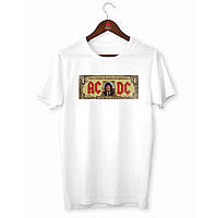 Футболка чорна з принтом "AC/DC (Ей-сі/Ді-сі). Банкнота в 1 долар" Push IT