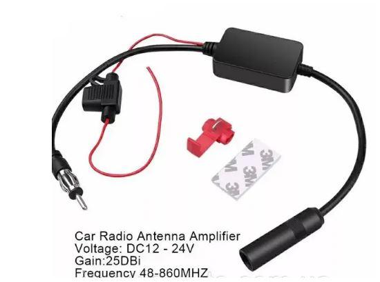 Автомобільний радіоприймач FM-антена підсилювач сигналу 12V T208, фото 1