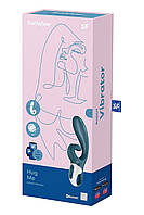 Кролик вібратор зі смарт керуванням Satisfyer Hug Me Bluegrey