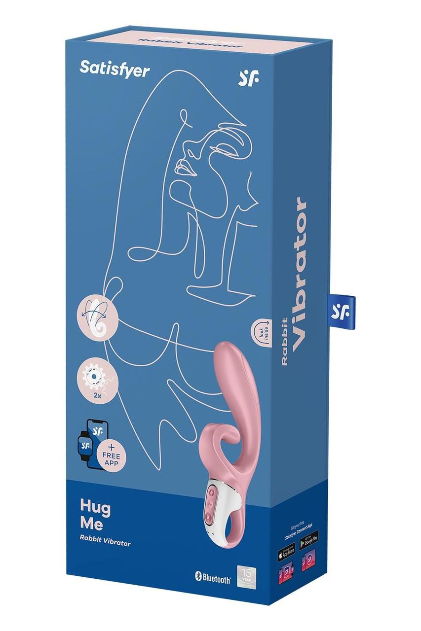 Кролик вібратор зі смарт керуванням Satisfyer Hug Me Pink, фото 1