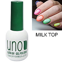 Топове молочне покриття без липкого шару Milk Top для гель-лаку 12 мл.