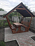 Дерев'яна альтанка, розбірна (на 8 людей) "Релакс", фото 8
