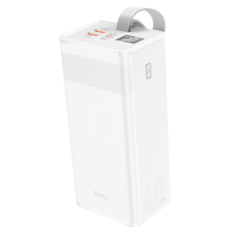 Портативные батареи | Power Bank 40000mAh с светильником HOCO J86 Powermaster 22.5W QC3.0 PD3.0 Black Li-Pol Черный Пластик Универсальная батарея Фонарик Индикатор уровня заряда micro USB Type-C USBx2 От