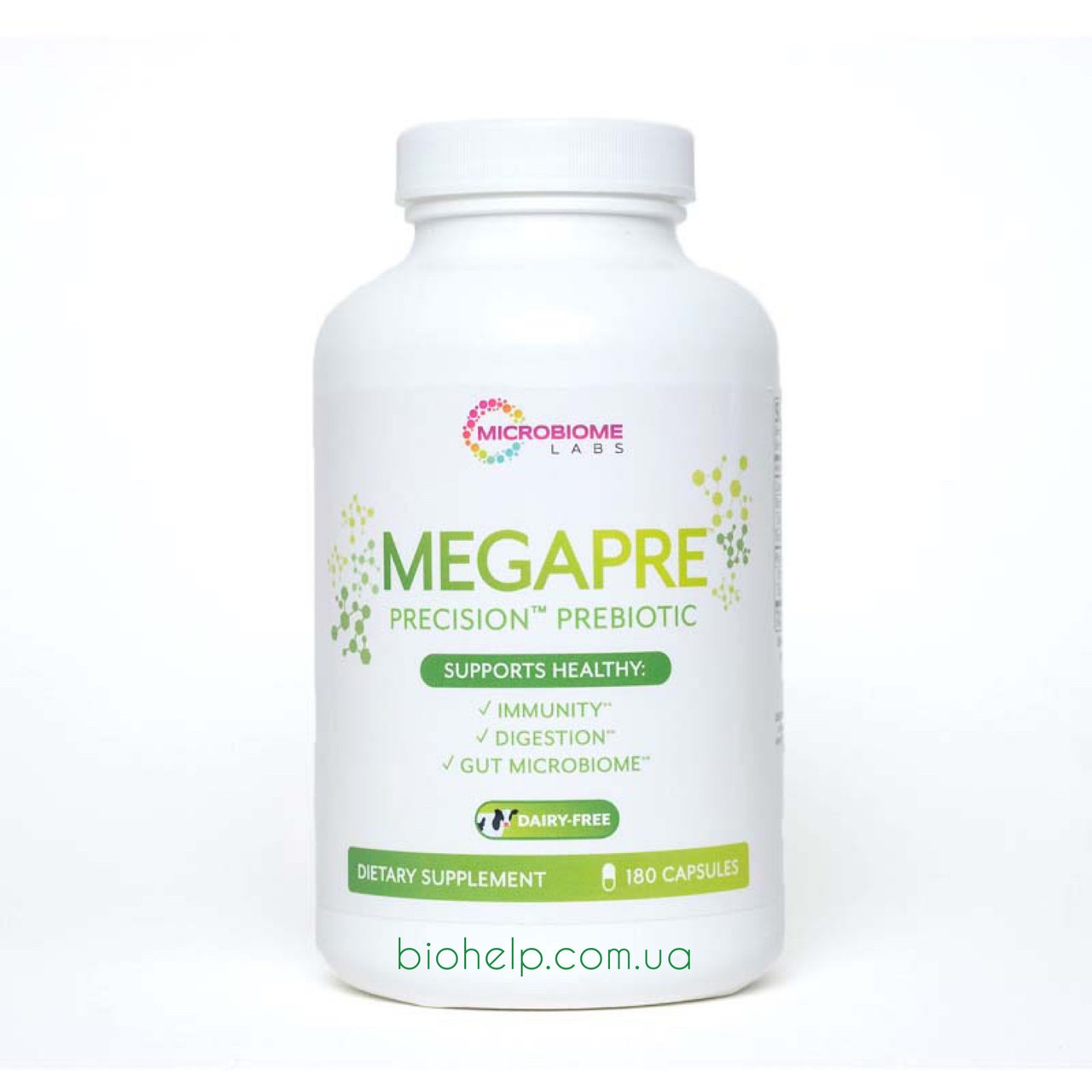 Microbiome Labs MegaPreBiotic / Мега Пребіотик 180 капсул BX413