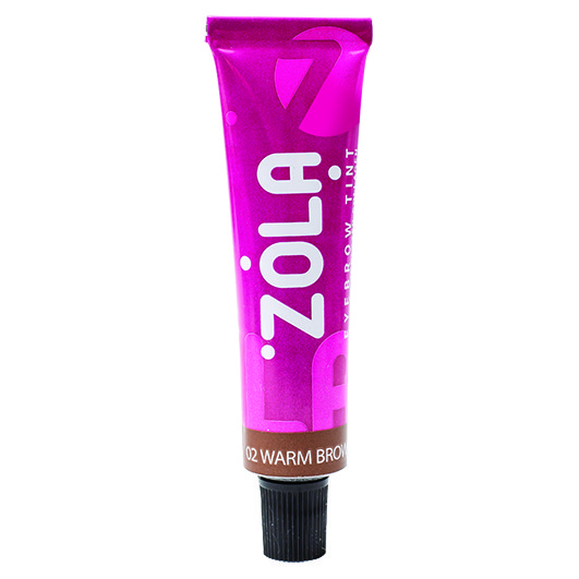 ZOLA Фарба для брів | 02 Warm brown | Теплий коричневий | 15 мл