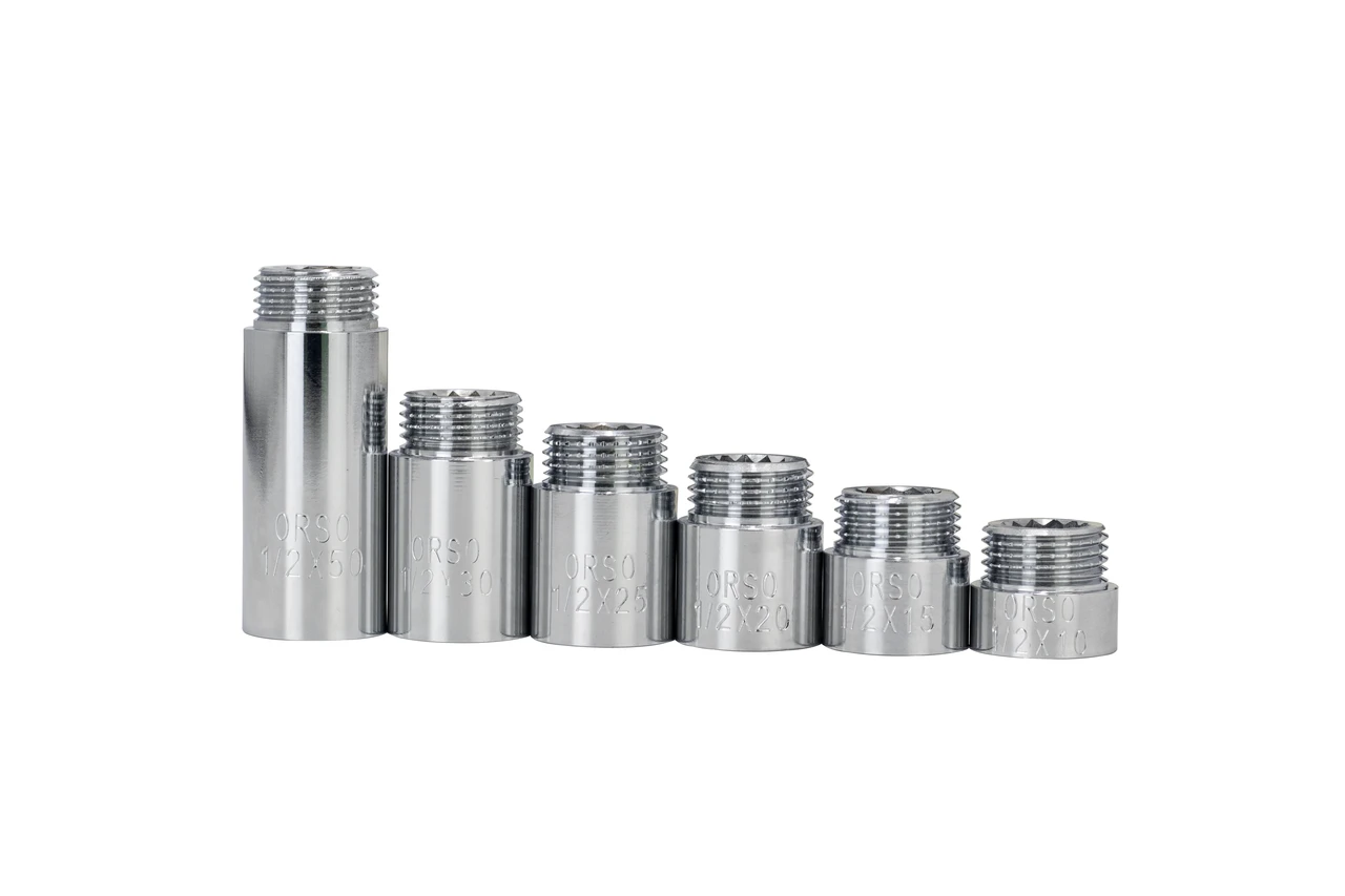 Подовжувач хромований ORSO 1/2н*1/2в 10 мм, фото 1