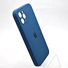 Чохол накладка Silicon Case Full camera для iPhone 11 Pro Синій, фото 3