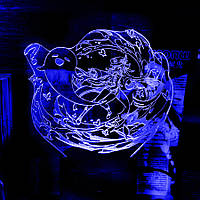 Акриловый светильник-ночник Ху Тао 3 синий tty-n001850
