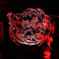 Акриловый светильник-ночник Ху Тао 3 красный tty-n001852
